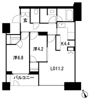 Floor: 2LDK + 2WIC, occupied area: 65.05 sq m, Price: TBD