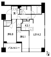 Floor: 2LDK + WIC, the occupied area: 72.15 sq m, Price: TBD