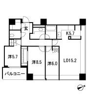 Floor: 3LDK + WIC + SIC, the occupied area: 94.21 sq m, Price: TBD