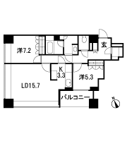 Floor: 2LDK, occupied area: 76.71 sq m, Price: TBD