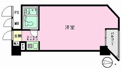 Floor plan. Price 16.5 million yen, Occupied area 23.95 sq m , Balcony area 2.39 sq m