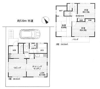 Floor plan. 32,900,000 yen, 3LDK, Land area 100.32 sq m , Building area 79.1 sq m