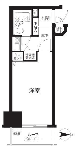 Floor plan. Price 9.8 million yen, Occupied area 19.97 sq m , Balcony area 3.18 sq m