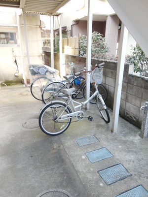 Other common areas. bicycle parking space