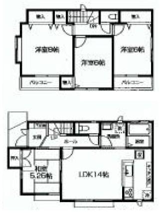 Floor plan. 44,200,000 yen, 4LDK, Land area 123.5 sq m , Building area 93.07 sq m