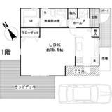 Building plan example (floor plan). Building plan example building price 13.5 million yen