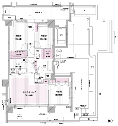 Floor: 3LDK + FC + WIC, the occupied area: 83.05 sq m, Price: 56,980,000 yen, now on sale