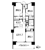 Floor: 3LDK + FC + WIC + N, the occupied area: 71.64 sq m, Price: 42,980,000 yen, now on sale
