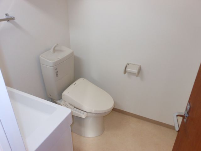 Washroom. Spacious toilet and a basin space
