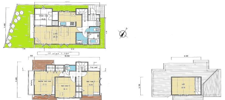 Compartment figure. Land price 45,800,000 yen, Land area 137.05 sq m