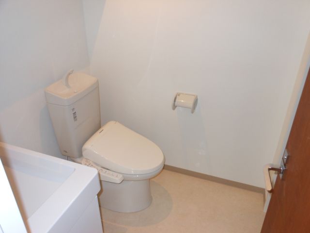 Washroom. Spacious toilet and a basin space