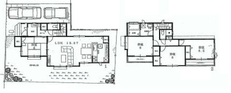 Floor plan. 56,800,000 yen, 4LDK, Land area 146.2 sq m , Building area 105.16 sq m