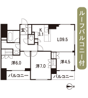 Floor: 3LDK, occupied area: 67.78 sq m, Price: 58,800,000 yen, now on sale