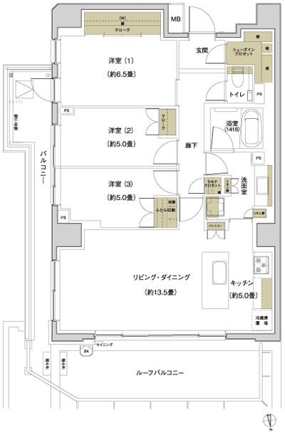 Floor: 3LDK + SIC, the occupied area: 84.14 sq m, Price: TBD