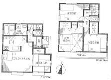 Floor plan. (1), Price 53,800,000 yen, 4LDK, Land area 118.17 sq m , Building area 93.98 sq m