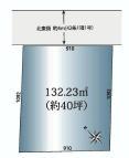 Compartment figure. Land price 40 million yen, Land area 132.23 sq m