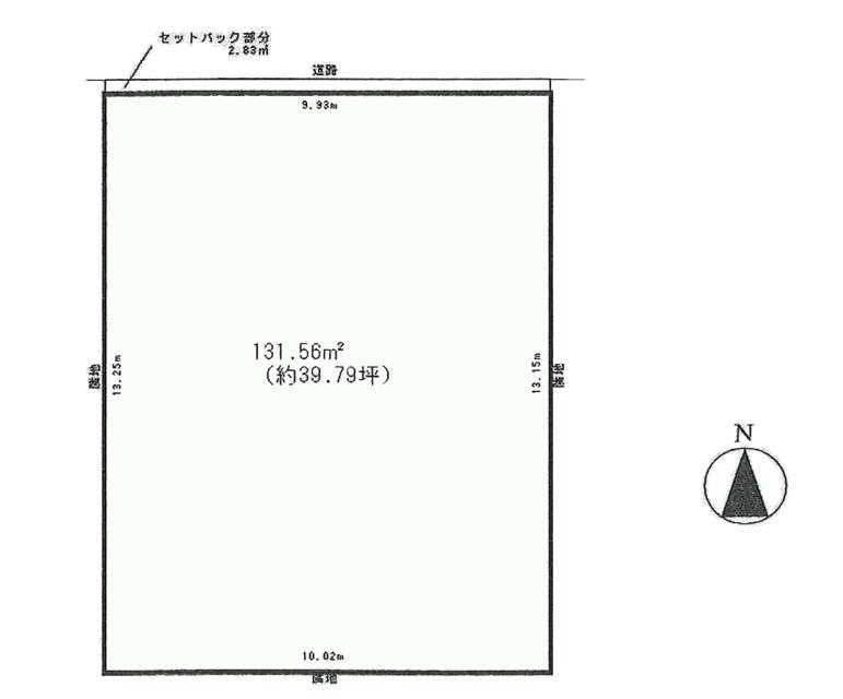 Compartment figure. Land price 48 million yen, Land area 131.56 sq m