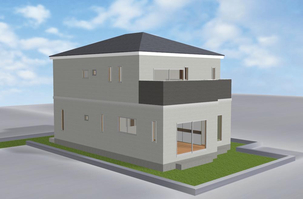Building plan example (Perth ・ appearance). Building plan example (2 households)