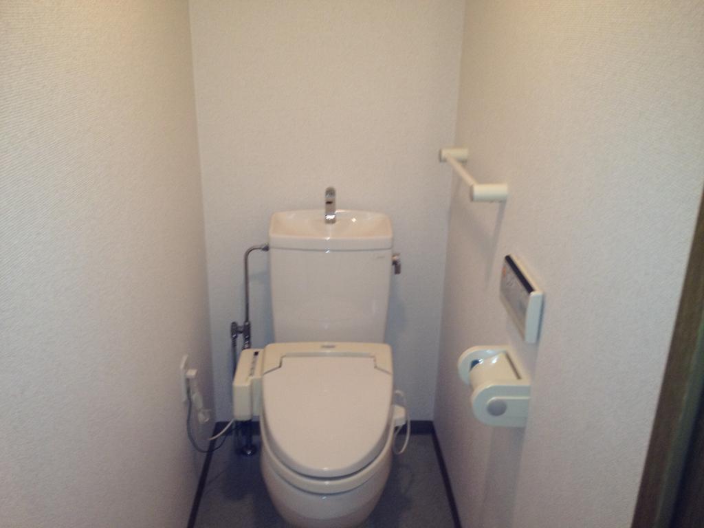 Toilet. It is clean, with a bidet!