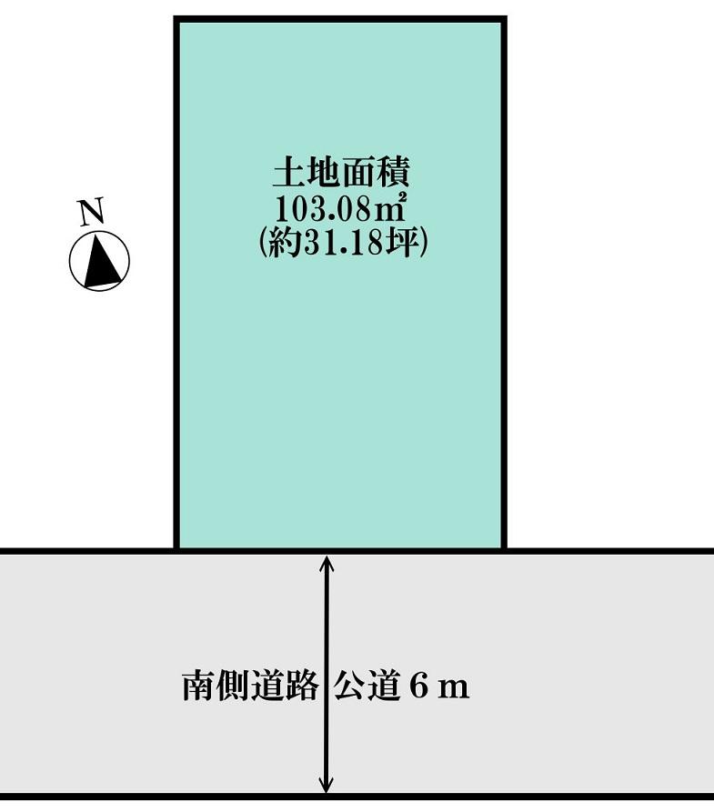 Compartment figure. Land price 35,800,000 yen, Land area 103.08 sq m