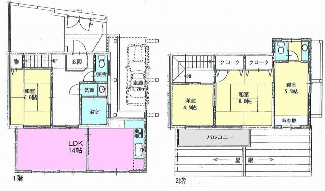 Floor plan. 46,800,000 yen, 4LDK, Land area 102.72 sq m , Building area 94.75 sq m