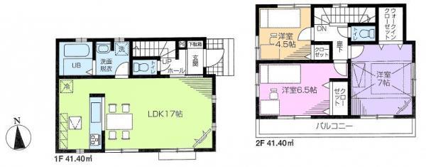 Floor plan. 49,900,000 yen, 3LDK, Land area 103.88 sq m , Building area 82.8 sq m floor plan