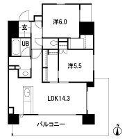 Floor: 2LDK, occupied area: 64.43 sq m, Price: TBD