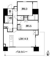 Floor: 2LDK (7 ~ 12F) / 1LDK+S(3 ~ 6F), the occupied area: 64.43 sq m, Price: TBD