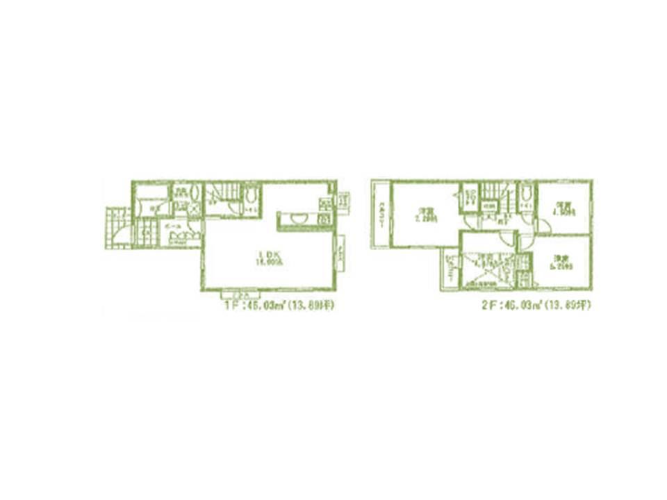 Floor plan. 44,500,000 yen, 4LDK, Land area 115.99 sq m , Building area 92.06 sq m floor plan
