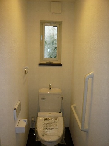 Toilet. It is clean, with Washlet! Also with window!