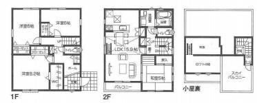 Floor plan. 75,800,000 yen, 4LDK, Land area 117.49 sq m , Building area 111.53 sq m