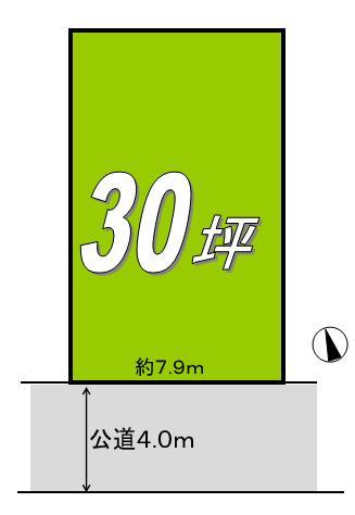 Compartment figure. Land price 32,800,000 yen, Land area 99.31 sq m