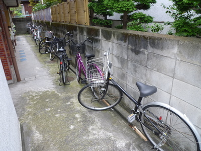 Other common areas. bicycle parking space