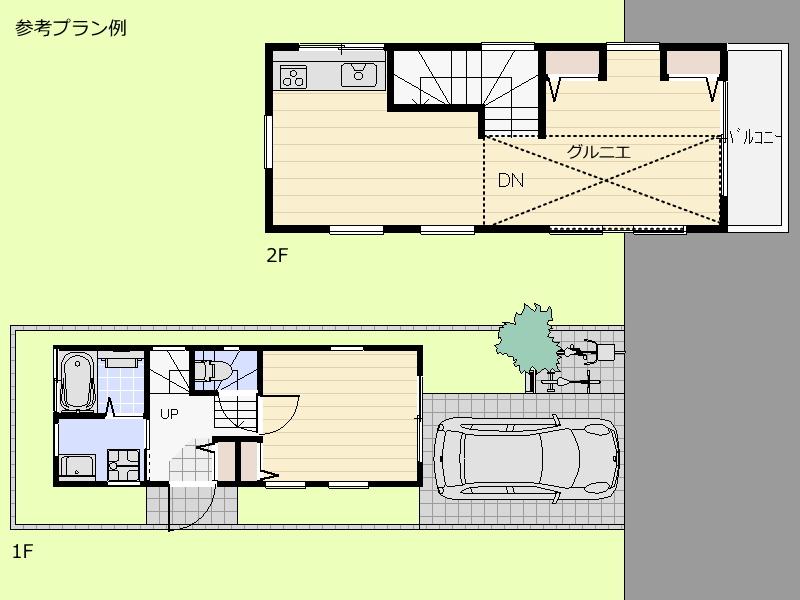 Building plan example (floor plan). Building plan example Building price 10 million yen Building area 40 sq m