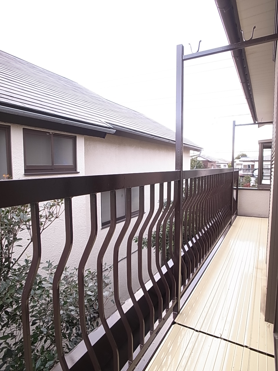 Balcony. Laundry in the large family room wide balcony of