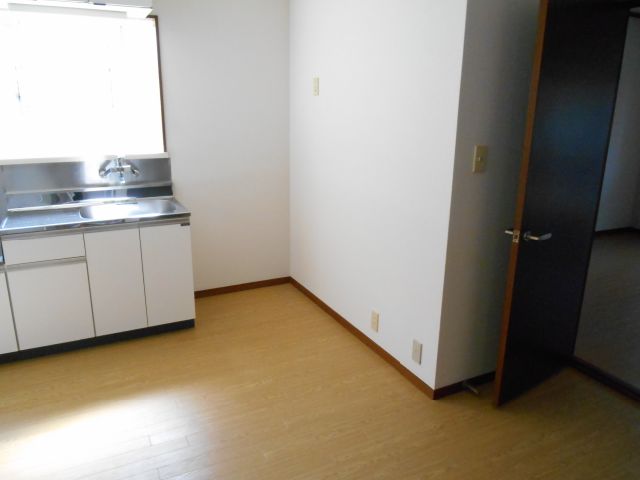 Kitchen. There is enough space also put the refrigerator and shelves