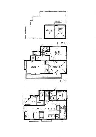 Floor plan. 41,800,000 yen, 3LDK, Land area 94.77 sq m , Building area 75.34 sq m 1 Building Floor plan