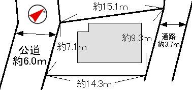 Compartment figure. 64,800,000 yen, 4LDK, Land area 123.69 sq m , Building area 98.62 sq m