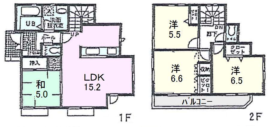 Floor plan. 56,800,000 yen, 4LDK, Land area 125.55 sq m , Building area 91.91 sq m
