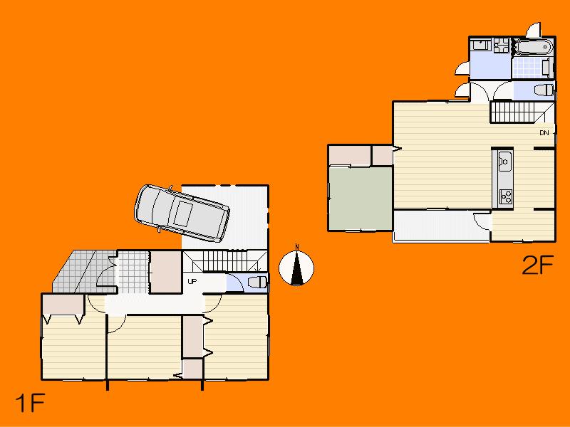 Floor plan. 25,800,000 yen, 4LDK, Land area 115.16 sq m , Building area 105.37 sq m