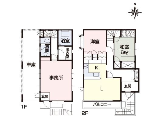 Floor plan. 18,800,000 yen, 3LDK, Land area 105.43 sq m , Building area 104.52 sq m