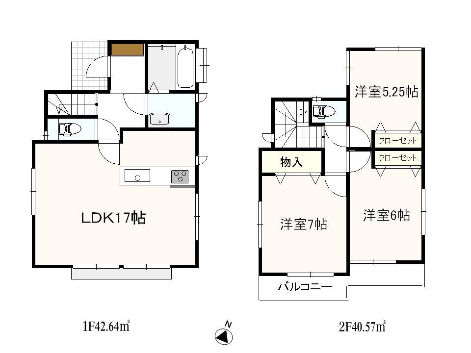 Floor plan. 24,800,000 yen, 3LDK, Land area 104.12 sq m , Building area 83.21 sq m selling local: floor plan