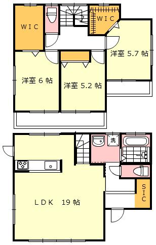 Building plan example (floor plan). Building plan example (No. 1 ku) 3LDK, Land price 16,900,000 yen, Land area 145.23 sq m , Building price 11.9 million yen, Building area 92.56 sq m