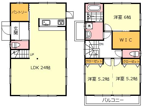 Compartment figure. Land price 14.9 million yen, Land area 145.23 sq m