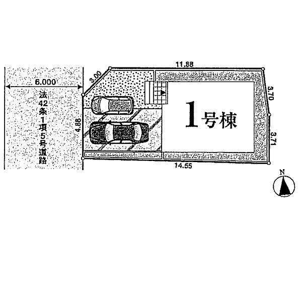 Compartment figure. 26,800,000 yen, 3LDK, Land area 101.43 sq m , Building area 76.95 sq m