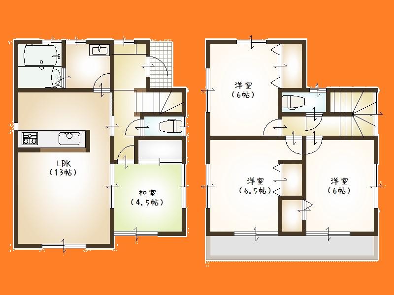 Floor plan. 29,800,000 yen, 4LDK, Land area 115.51 sq m , Building area 86.94 sq m floor plan