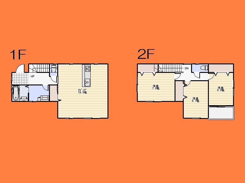 Floor plan. (3 Building), Price 26.5 million yen, 3LDK, Land area 141.84 sq m , Building area 100.19 sq m