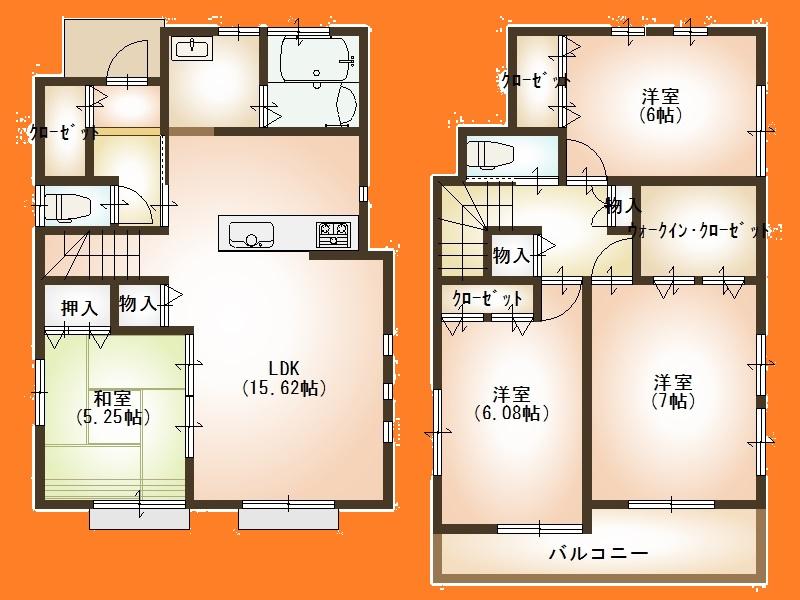Floor plan. 39,800,000 yen, 4LDK, Land area 128.77 sq m , Building area 95.77 sq m Floor