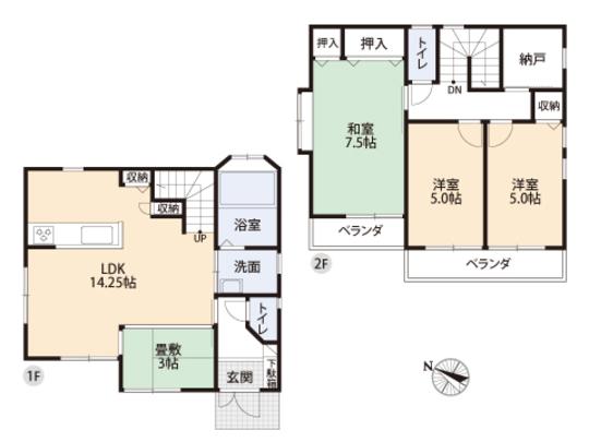 Floor plan. 26,800,000 yen, 3LDK, Land area 110.59 sq m , Building area 87.76 sq m floor plan
