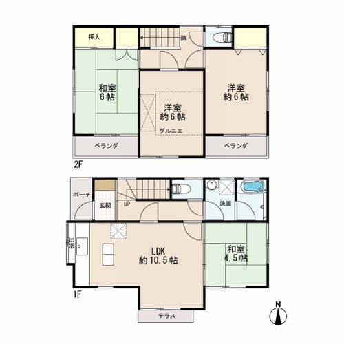 Floor plan. 21,800,000 yen, 4DK, Land area 100.01 sq m , Building area 77.83 sq m floor plan